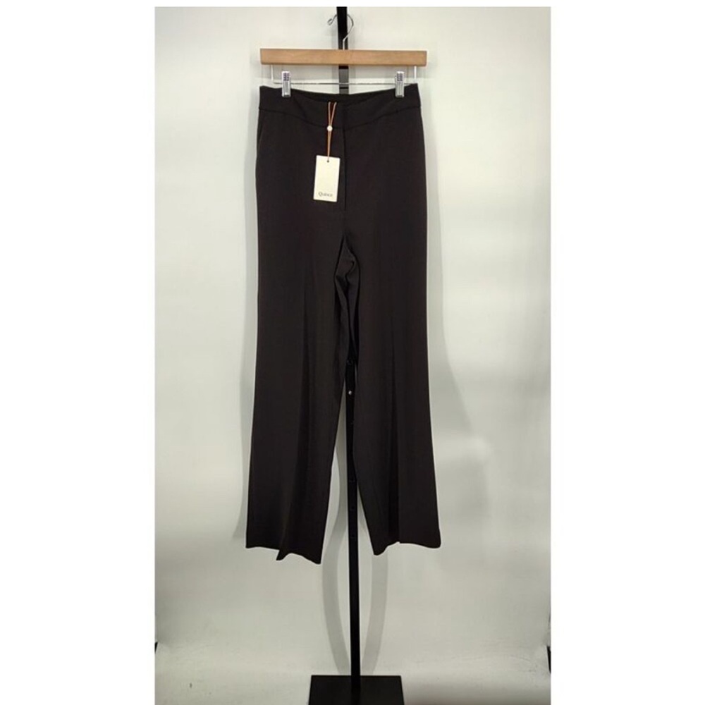 Quince Womens Stretch Crepe Classic Trouser Pants - 30" Black 8 NWT